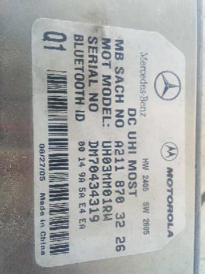 MODULO ELECTRONICO MERCEDES-BENZ CLASE M (W164) 2005